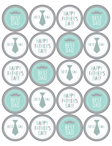 Surprise Dad with celebratory stickers using this free printable label template. Design features ties and mustaches with the text: Best Dad and Happy Father's Day. Place on cupcakes, add to party favors, use as envelope seals for your card, and more. Fathers Day Stickers Free Printable, Labels Printables Free Templates, Father's Day Stickers, Printable Label Templates, Free Label Templates, Kindergarten Art Projects, Fathers Day Cake, Day Stickers, Free Printable Stickers