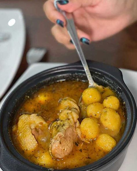 Bori-bori | Traditional Soup From Paraguay | TasteAtlas Paraguay Food, Fluffy Dumplings, Carrots Celery, The Soup, Bay Leaves, Golden Color, Dumplings, Parsley, Onions