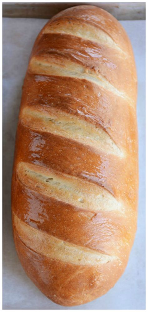 Loaf Bread Recipe, French Loaf, Homemade French Bread, French Bread Recipe, Loaf Recipes, Easy Bread Recipes, Easy Bread, Sandwich Bread, French Bread