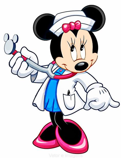 Nurse Cartoon, Minnie Mouse Drawing, Minnie Mouse Svg, Mickey Mouse Images, Minnie Mouse Images, Minnie Mouse Pictures, Mickey Mouse Pictures, Mouse Crafts, Mickey Mouse Art