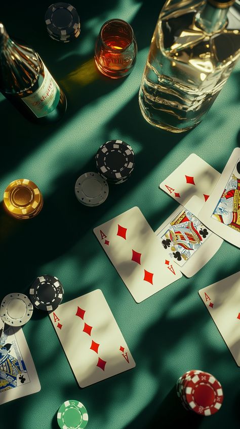 Poker Night Anticipation - Vave BG Playing Poker Aesthetic, Poker Table Aesthetic, Playing Card Aesthetic, Playing Cards Aesthetic, Poker Aesthetic, Bottle Of Vodka, Spades Game, Launch Campaign, Poker Night