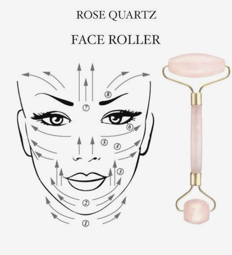 Rose Quartz Face Roller, Quartz Face Roller, Haut Routine, Facial Tools, Beauty Hacks Skincare, Face Tips, Neck Exercises, Glowing Face, Facial Exercises