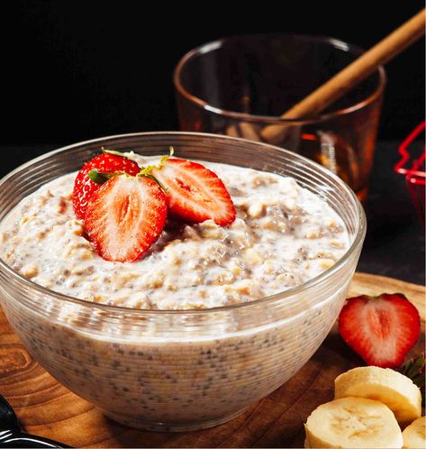 Quaker Website Strawberry Banana Overnight Oats, Reflux Diet, Quaker Oats, Acid Reflux Diet, Banana Overnight Oats, Oats Quaker, Strawberry Banana, Acid Reflux, Rolled Oats