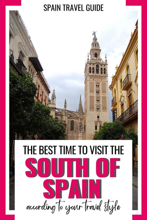 Wondering when to visit Spain's most beautiful region? Discover the best time to visit Andalucia with this guide, perfect for planning your Spain itinerary. Whether you're looking to explore the Costa del Sol, visit historic cities, or enjoy Spain culture, knowing when to go is key. Get tips on weather, events, and the ideal Spain vacation in Andalusia! Spain In March, Spain Honeymoon, Places To Visit In Spain, Senior Travel, Spain Destinations, Backpacking Spain, Trip To Spain, Andalucia Spain, Spain Travel Guide