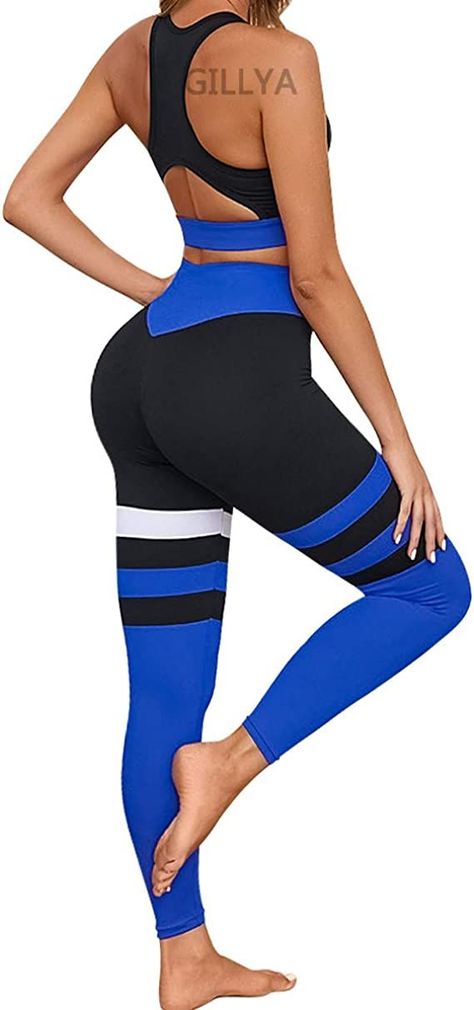 【Tik Tok 2 piece outfit set】 Workout outfits for women 2 piece workout sets, workout clothes for women 2 piece set, matching workout sets with the cute stripe pattern and the upper and lower color contrast, you'll instantly see the difference: a perkier butt and a slim figure. Yoga Workout Outfits, Workout Outfits For Women, Workout Sets For Women, Gym Sets, Yoga Workout Clothes, Outfit Gym, Stylish Crop Top, Textured Leggings, Top Bra