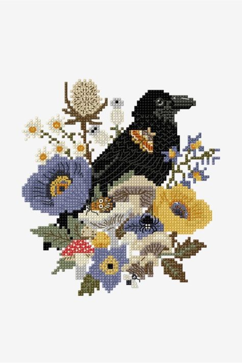 Dmc Cross Stitch, Easy Cross Stitch Patterns, Cross Stitch Patterns Flowers, Diy Cross Stitch, Simple Cross Stitch, Cross Stitch Patterns Free, Free Cross Stitch, Cross Stitch Flowers, Modern Cross Stitch