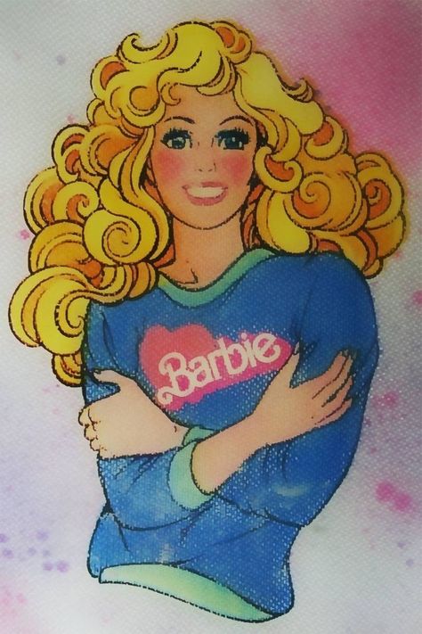 Barbie Tattoo, 1980s Barbie, Barbie 80s, Barbie 90s, Barbie Drawing, Barbie Images, Bd Comics, Vintage Tattoo, Ever After High