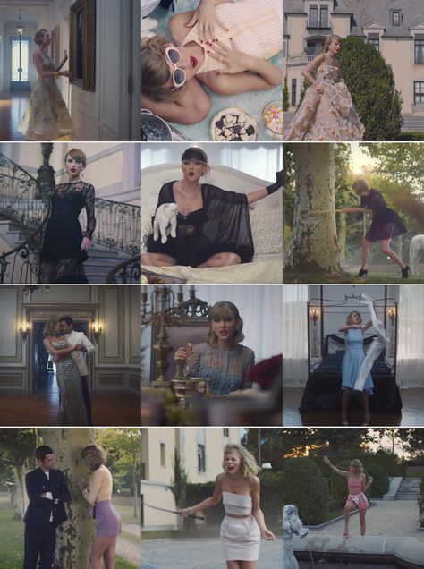 The many looks of T.Swift in her "Blank Space" video Taylor Swift Music Videos Outfits, Taylor Swift Ideas, Night America, Blank Space Taylor Swift, Blank Space Taylor, Dresses Images, Taylor Swift Costume, Space Video, T Swift