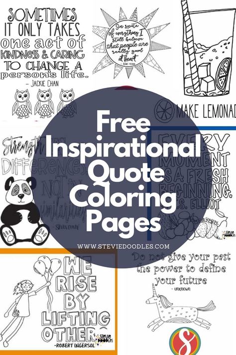 Free Inspirational Coloring Pages, Free Motivational Coloring Pages, Growth Mindset Coloring Pages Free, Printable Doodle Pages, Inspirational Quotes Coloring Pages Free Printable, Kindness Coloring Pages Free Printable, Doodle Coloring Pages Free Printable, Toddler Entertainment, Coloring Bookmarks Free