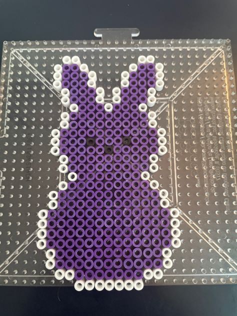 Peep Perler Beads, Easter Perler Beads, Easter Perler Bead Patterns, Perler Easter, Crazy Bunny Lady, Fair Crafts, Melted Beads, Pony Bead Projects, Melty Bead Patterns