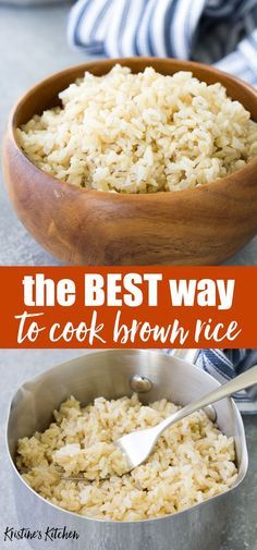 Keto Brown Rice Recipes, Whole Grain Brown Rice Recipes, Best Way To Cook Brown Rice, Brown Rice Stovetop, How To Cook Brown Rice, Rice On The Stove Top, Brown Rice Recipes Easy, Fluffy Brown Rice, Best Brown Rice