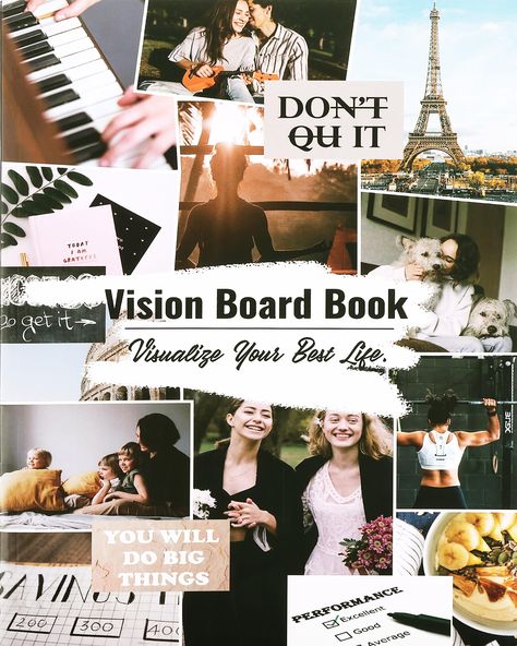 PRICES MAY VARY. 【Unlock Your Dreams and Goals】Embark on a wonderful journey with our Vision Board Book, which including 16 themes, 116 pages and over 1200 images! Explore the power of visualization and manifestation as you bring your dreams to life. This book is meticulously designed to guide you through the process, helping you set meaningful goals and visualize your path to success. 【Customizable and Inspiring】Our Vision Board Book offers endless possibilities. With tear-off pages, you can ta Quotes Vision Board, Vision Board Supplies, Pharmacy Art, Vision Board Book, Dream Life Goals, Business Vision Board, Vision Board Kit, Vision Board Examples, Vision Board Party