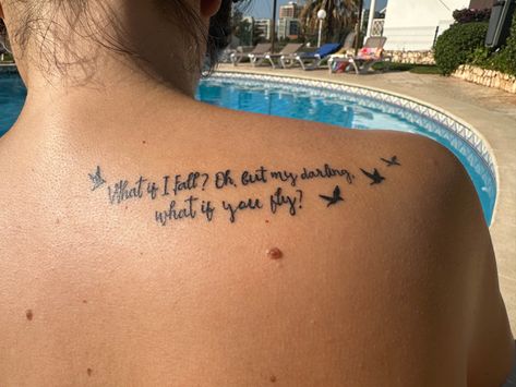 But What If You Fly Tattoo, What If I Fall Oh My Darling Tattoo, What If You Fly Tattoo, Darling Tattoo, Fly Tattoo, What If I Fall, Flying Tattoo, What If You Fly, Tattoo Font