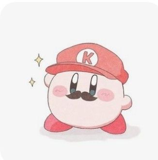 Kirby is dressed like Mario Kirby Art Cute, Kirby Drawing Cute, Cute Kirby Drawings, Cute Kirby Art, How To Draw Kirby, Kirby Drawings Easy, Kirby Doodle, Kirby Sketch, Cute Kirby Pfp