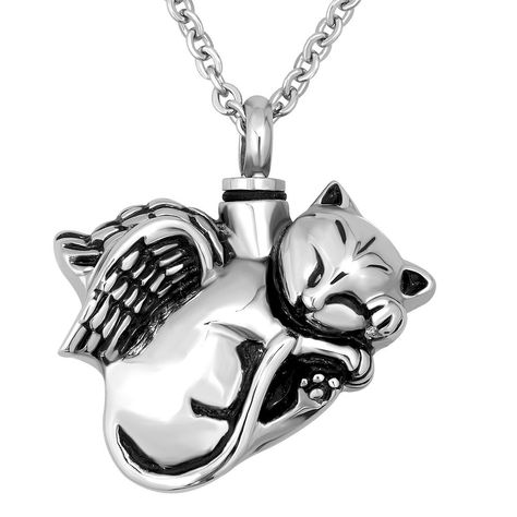 CharmSStory Angel Cat URN Necklace for Ashes Keepsake Memorial Cremation Pendant >>> You can find out more details at the link of the image. (This is an affiliate link) Cat Angel, Pet Cremation Jewelry, Cat Urns, Ashes Necklace, Pet Urn, Cremation Necklaces, Memorial Pendant, Pet Cremation, Angel Cat