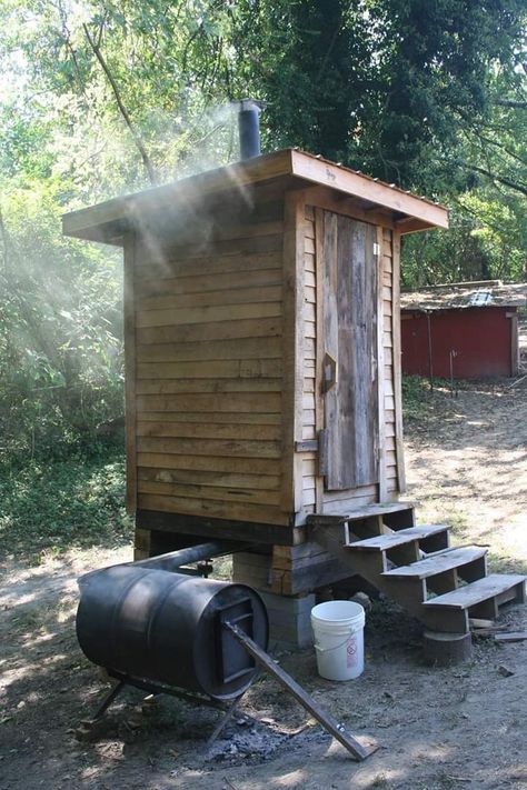 Home Made Smoker, Smokehouse Plans, Homemade Smoker Plans, Brick Smoker, Backyard Smokers, Bbq Pit Smoker, Diy Smoker, Smoker Plans, Wood Smokers