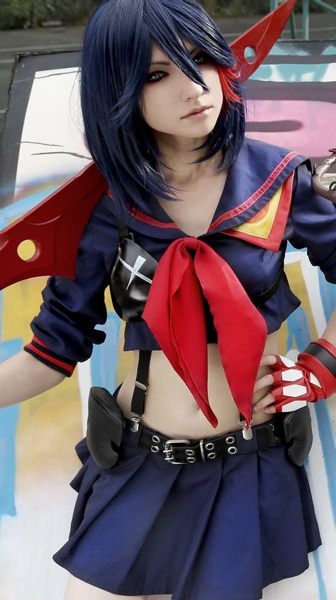 Character: Ryūko Matoi / From: Trigger's 'Kill la Kill' Anime Series / Cosplayer: Jurii Ryuko Matoi Cosplay, Kill La Kill Ryuko Matoi, Kill La Kill Cosplay, Ryuko Matoi, Geek Girl, Kill La Kill, Cute Halloween Costumes, Geek Girls, Cosplay Ideas