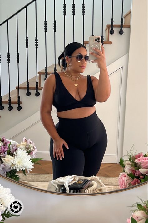 Postpartum outfit idea for a walk! Follow my shop @kristalheredia on the @shop.LTK app to shop this post and get my exclusive app-only content! #liketkit #LTKcurves @shop.ltk Postpartum outfit, postpartum style, plus size style inspo, casual summer ootd, leggings outfit idea, curvy fashion, mom style Plus Size Pilates Outfit, Postpartum Outfits, Plus Size Gym Outfits, Pilates Outfit, Postpartum Fashion, Post Partum Outfits, Plus Size Baddie Outfits, Workout Fits, Alternative Outfits