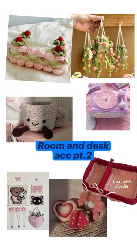 #crochet #craft ye more ideas for y’all even tho no one asked Crochet Desk Accessories, Ideas For Desk, No One Asked, My Desk, Thread Work, Crochet Ideas, Desk Accessories, Yarn, Desk