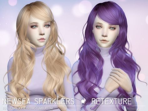 Sims 4 Hair Retexture, Sims 4 Doux Hair, Sims 4 Long Anime Hair, Newsea Sims 4 Hair, Sims 4 Cc Hair Purple, Sims 4 Hair Alpha, Sims 4 Long Hair Cc, Sims 4 Hairstyles Cc, Sims 4 Hairstyles