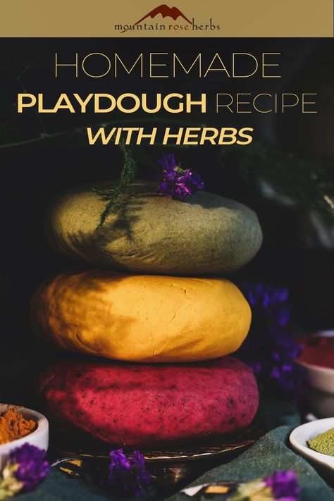 Fun Diy Gifts, Natural Playdough, Cooked Playdough, Diy Playdough, Homemade Playdough Recipe, Mountain Rose Herbs, Rose Recipes, Artificial Food, Small Fry