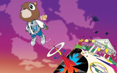 Kanye West Graduation wallpaper Kanye West Graduation Wallpaper, Graduation Kanye West, Kanye West Stronger, Kanye West Fade, Kanye West Bear, Wallpaper Musik, Wallpaper Iphone 11, Kanye West Wallpaper, Kanye West Albums