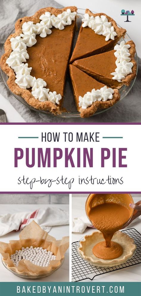 This homemade pumpkin pie is the creamiest and most flavorful of all pumpkin pies. It's made completely from scratch and will be a hit at your holiday parties. Pumpkin Pie Condensed Milk, Best Pumpkin Pie Recipe, Perfect Pumpkin Pie, Sweet Condensed Milk, Crustless Pumpkin Pie, Buttery Pie Crust, Best Pumpkin Pie, Homemade Pumpkin Pie, Pumpkin Pies