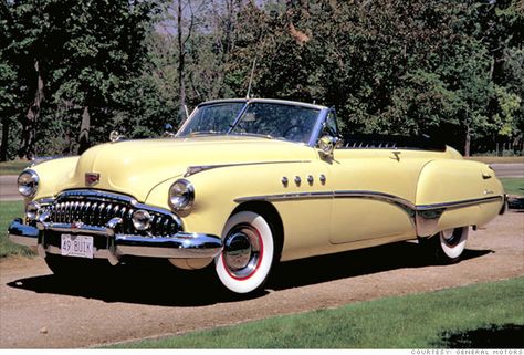 8 very valuable Buicks - yes, Buicks - 1949 Buick Roadmaster convertible (4) - CNNMoney Austin Martin, Buick Cars, Buick Roadmaster, Buick Riviera, American Classic Cars, Vintage Vehicles, Classy Cars, Us Cars, Cars Vintage