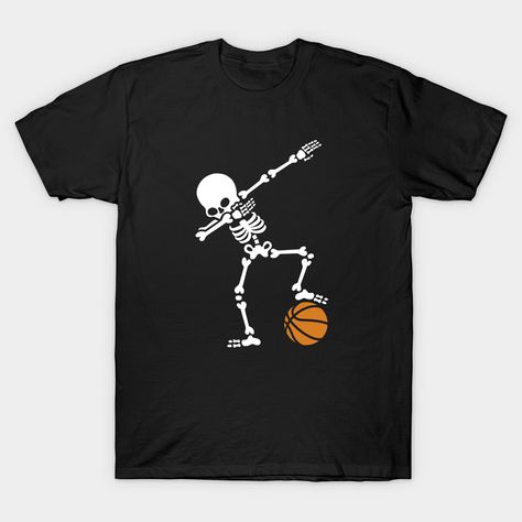 Skeleton Basketball, Basketball Ideas, Skeleton Funny, Basketball T Shirt Designs, Bowling T Shirts, Super Bowl Football, Bowling Ball, Basketball Shirts, Football And Basketball