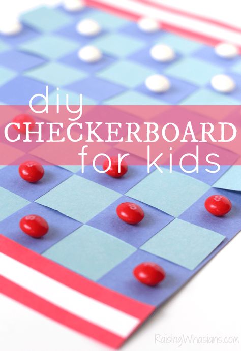 DIY Checkerboard for Kids - Americana Inspired Paper Weaving Craft, Diy Checkerboard, Weaving Craft, Busy Activities, Room Mom, Paper Weaving, Diy Games, Sensory Bins, Crafty Projects