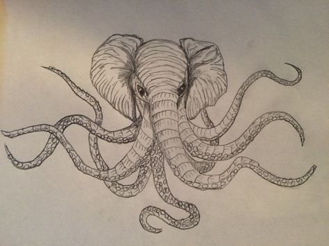 Doodle Ideas, Elephant Tattoos, Elephant, Doodles, Humanoid Sketch, Tattoos, Art