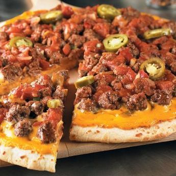 Spicy Nacho Beef Pizza. Check out this recipe and more at beefitswhatsfordinner.com Ground Beef Pizza, Ground Beef Meatloaf, Beef Pizza, Spicy Pizza, Game Day Recipes, Beef Meatloaf, Beef Tenderloin Roast, Cheese Stuffed Mushrooms, Tenderloin Roast