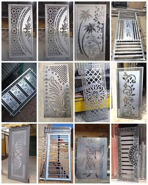 Steel Jali Door Design Modern, Cute Doors, Metal Balcony, Steel Grill Design, Door And Window Design, Grill Gate, Grill Gate Design, Door Design Photos, Iron Door Design