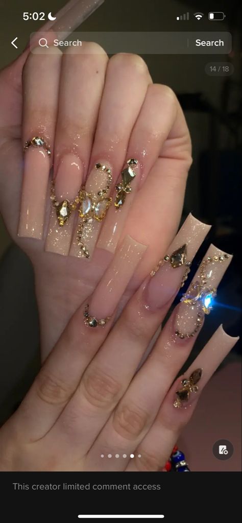 Gold Nails Acrylic, Gold Acrylic Nails, Long Acrylic Nails Coffin, Long Acrylic, Acrylic Nails Coffin, Purple Nails, Gold Nails, Long Acrylic Nails, Nails Acrylic