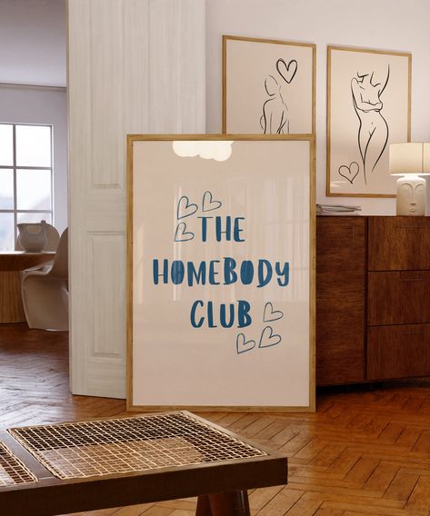 Homebody Club, Club Poster, Kids Room Wall Decor, Club Kids, Kids Room Wall, Interior Architect, Cozy Corner, Dorm Room Decor, Printing Center