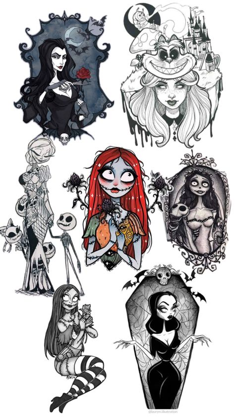 Sally Tattoo Tim Burton, Tattoo Tim Burton, Sally Tattoo, Tattoo Perna, Soft Tattoo, Jack And Sally, Tim Burton, Tatting, Tattoo Designs