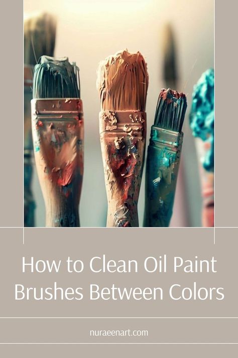 Achieve flawless color transitions in your artwork by learning the best techniques to clean oil paint brushes between colors. Elevate your painting game today! #brushcleaning #artisticprocess #paintinghacks arttipsandtricks #brushcleaninghacks #paintingsecrets #oilpaint #oilpainting How To Clean Oil Paint Brushes, Cleaning Oil Paint Brushes, Oil Paint Brushes, Acrylic Paint Brushes, Best Oils, Painting Tips, Mineral Oil, Paint Brushes, Brush Cleaner