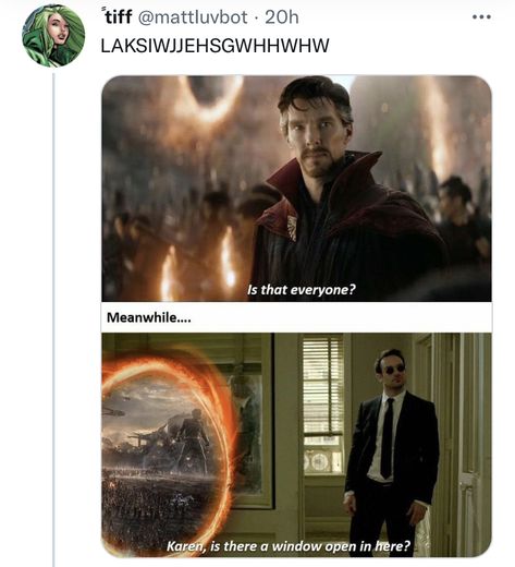 Daredevil Genderbend, Daredevil Memes Funny, Daredevil And Spiderman, Daredevil Funny, Kingpin Daredevil, Matthew Murdock, Daredevil Matt Murdock, Defenders Marvel, Marvel Headcanon