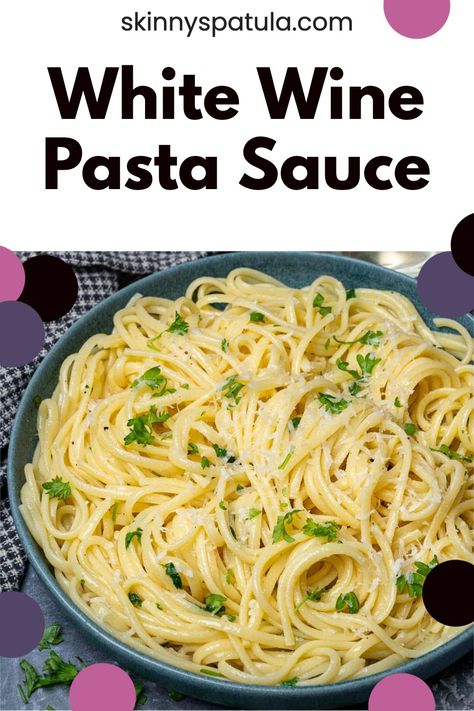 White wine pasta sauce is a simple yet delicious dish that's perfect on its own or as a base for seafood or chicken. Lite Pasta Sauce, Light White Sauce For Pasta, Light Spaghetti Sauce, Pasta With Light Sauce, Chicken Pasta White Sauce, Spaghetti With White Sauce Recipe, White Wine Pasta, Chicken Pasta Sauce, Wine Pasta Sauce