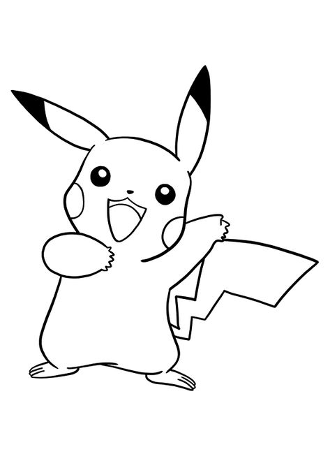 Coloring Page Pikachu Printable, Pikachu Coloring, Pose Base, Coloring Anime, Pikachu Coloring Page, Pikachu Pikachu, Male Pose, Minecraft Coloring Pages, Pokemon Team