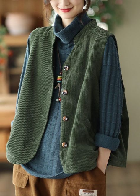 Corduroy Vest, Corduroy Top, Corduroy Coat, Vest Tops, Cotton Vest, Spring Tops, Tops Fall, Sleeveless Vest, Vest Top