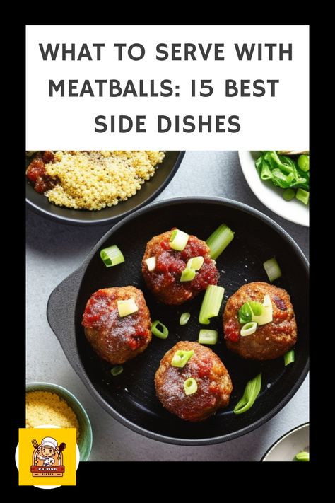 🍝🤤 Craving meatballs? Discover the 15 best side dishes to serve with your favorite Italian delicacy! 🥗🍅 #meatballs #sidedishes #15BestSideDishes Sides For Swedish Meatballs, What To Serve With Meatballs, Italian Style Meatballs, Lentil Meatballs, Savory Meatballs, Appetizer Meatballs, Vegan Meatballs, Creamy Mushroom Sauce, Beef Meatballs