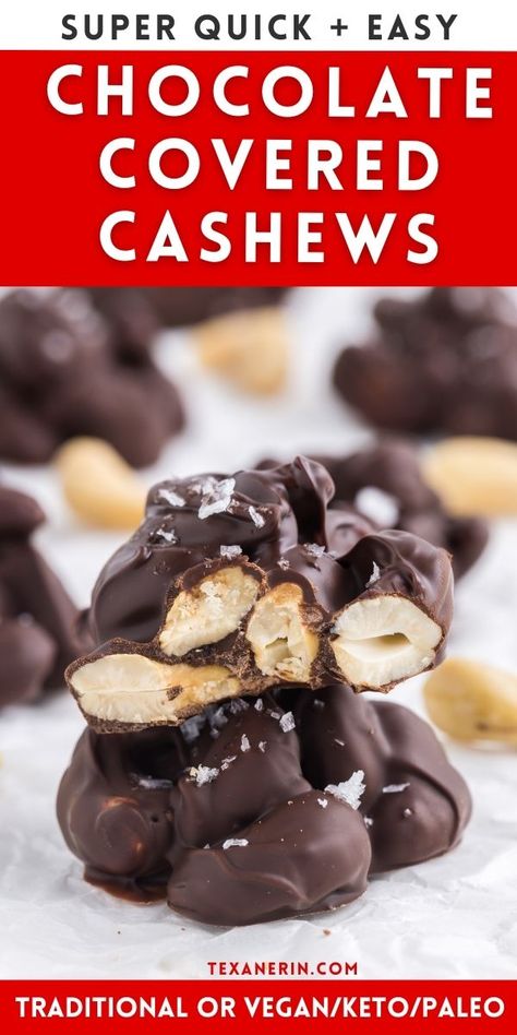 Chocolate Covered Cashews Homemade, Chocolate Covered Cashews, Magnolia Recipes, Health Dessert Recipes, Cashew Recipes, Chocolate Covered Nuts, Bark Recipes, Chocolate Covered Raisins, Dessert Truffles