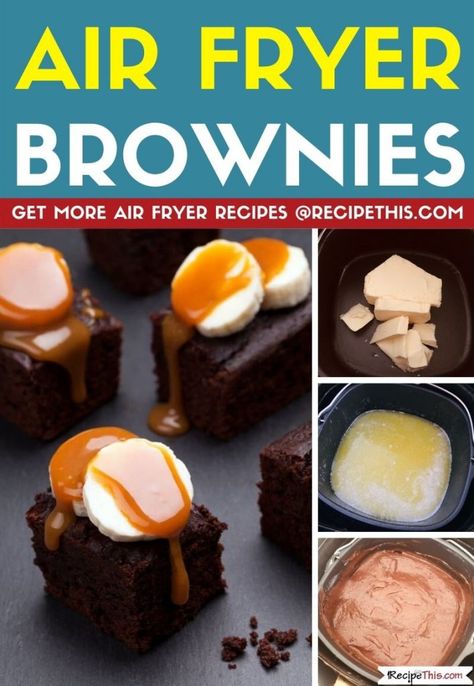 Brownie Deserts, Air Fryer Brownies, Easy Brownie Recipe, Easy Brownie, Homemade Caramel Sauce, Air Fryer Recipes Chicken, Best Instant Pot Recipe, Everyday Dishes, Brownies Recipe Easy