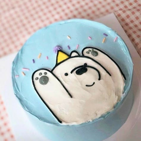 Mini Torte, Pastel Cakes, Korean Cake, Simple Cake Designs, Mini Cakes Birthday, Cute Baking, Bento Cake, Simple Birthday Cake, Pretty Birthday Cakes