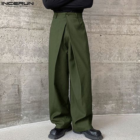 Purple Army, Waistband Design, Large Pants, Design Pants, Patterned Pants, Streetwear Male, Academia Fashion, Plus Size Brands, Men Trousers