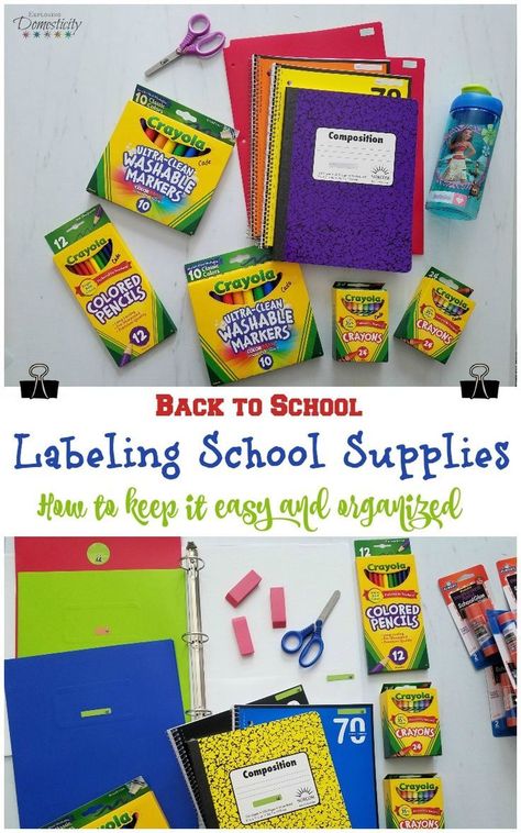 Back to School and Labeling School Supplies - How to keep it easy and organized. Our favorite labels and tips for keeping your sanity!  #backtoschool #school #schoolsupplies #schoolage #schoolagers #kids #momhacks #momtips #parenting #parentingtips #mabelslabels Labeling School Supplies, Get Ready For School, Kids School Supplies, Chips Ahoy, Organizing Labels, How To Make Labels, School Labels, Ready For School, School Supply Labels