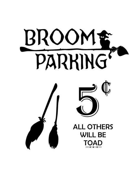 FREE Halloween Print Broom Parking Broom Parking Sign, Broom Parking, Halloween Brooms, Halloween Wood Signs, Halloween Printables Free, Halloween Is Coming, Parking Sign, Free Printable Art, Happy Fall Y'all