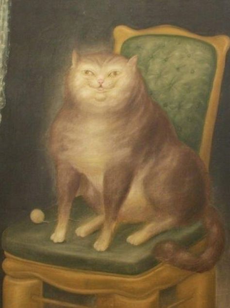 Cats of Yore on Twitter: "He’s just a nice boy waiting for lunch. 1969. https://t.co/brNSMhLvWv https://t.co/Ifv0d7Q5LQ" / Twitter Painting Of Cat, Medieval Cat, A Cat, Paintings, On Twitter, Funny, Twitter