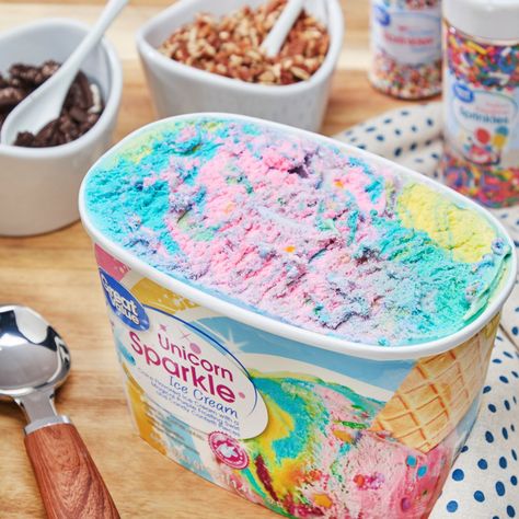 Unicorn Birthday Party Ideas Decoration, Unicorn Birthday Party Ideas Diy, Unicorn Birthday Party Food, Unicorn Birthday Party Cake, Unicorn Ice Cream, Unicorn Birthday Party Decorations, Ice Cream Flavor, Unicorn Themed Birthday Party, Rainbow Unicorn Birthday